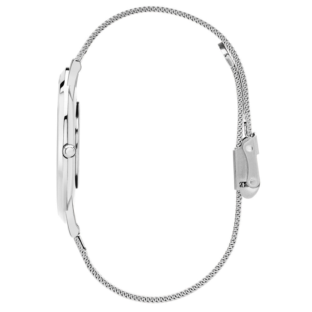 Pinnacle Ultra Slim 40mm Silver | Mesh Strap Watch