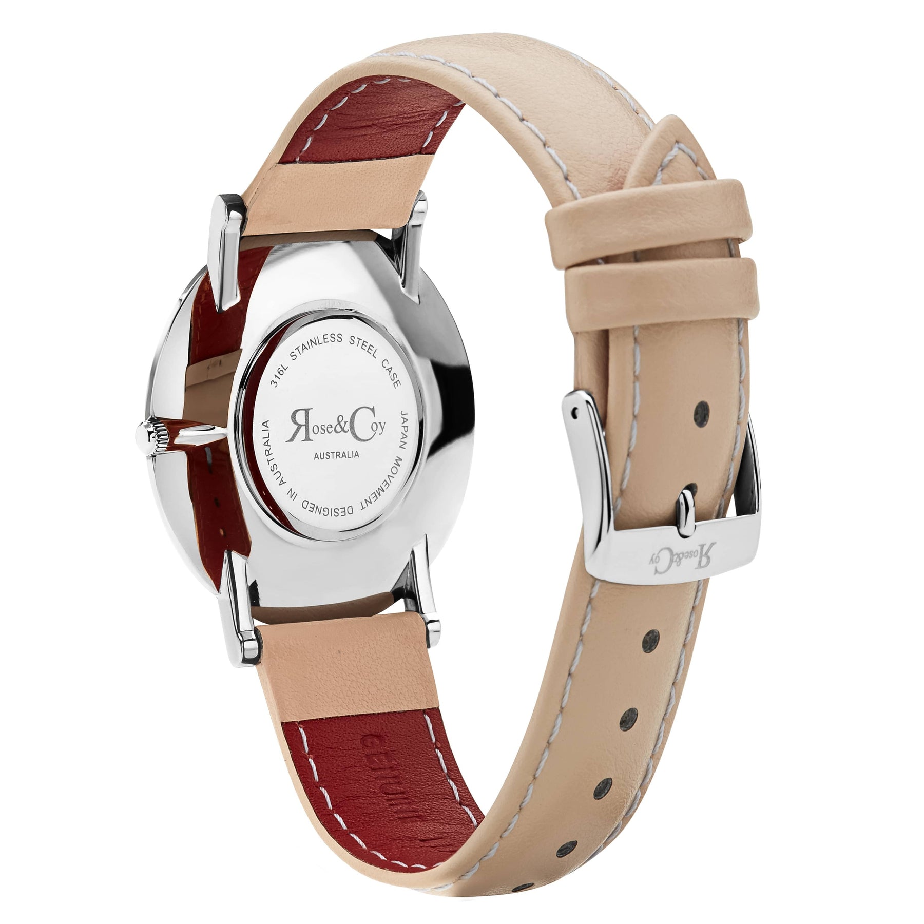Art Series Pink Rose Ultra Slim 40mm Silver | Peach Watch