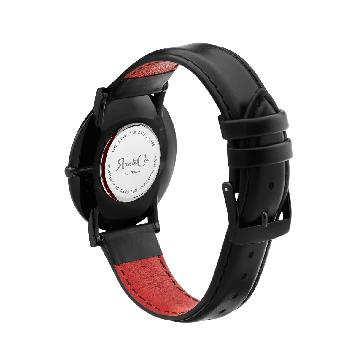 Midnight Red Rose Ultra Slim 40mm Black Watch