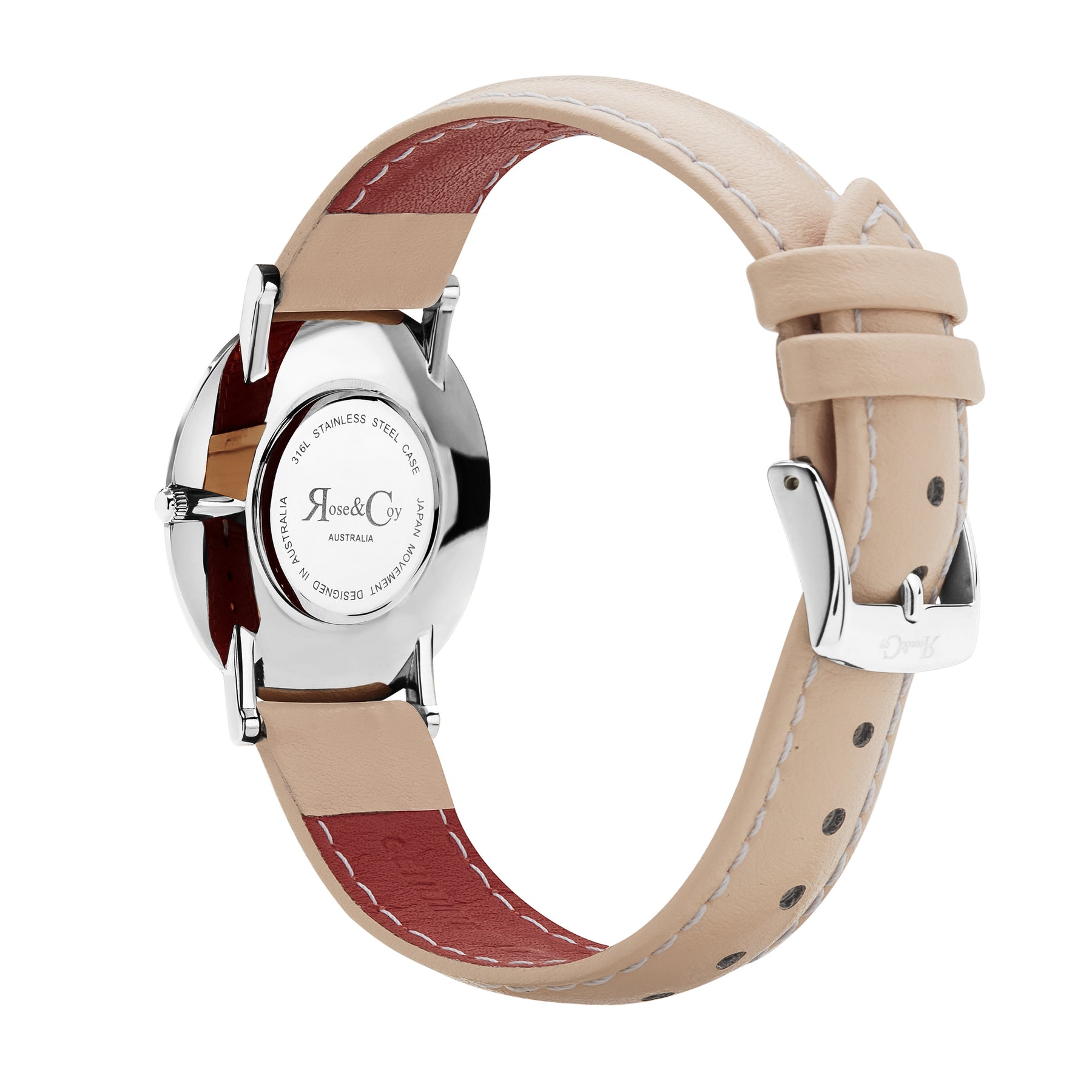 Art Series Pink Rose Ultra Slim 34mm Silver | Peach Watch