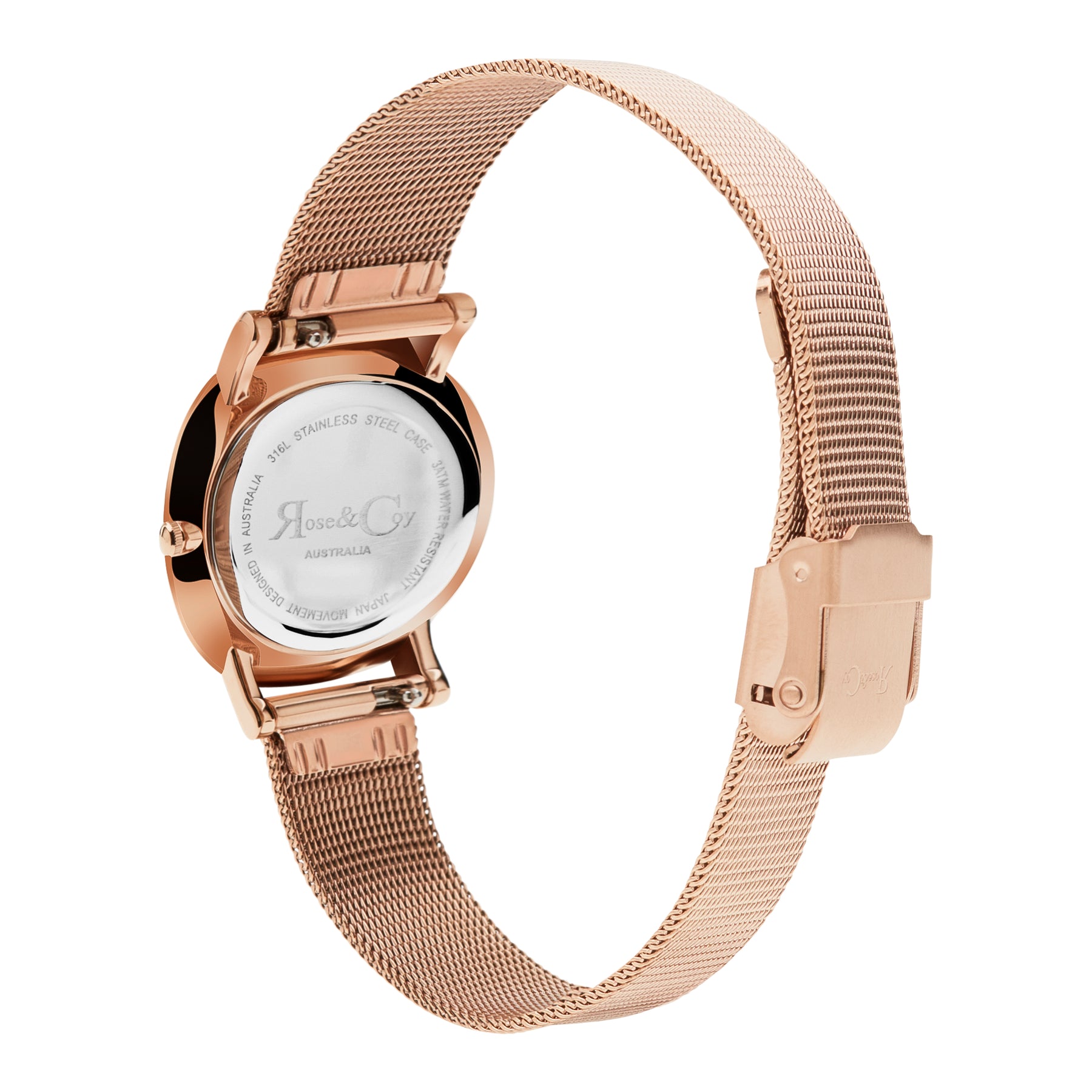 Petite Pinnacle Ultra Slim 30mm Rose Gold | Mesh Strap Watch