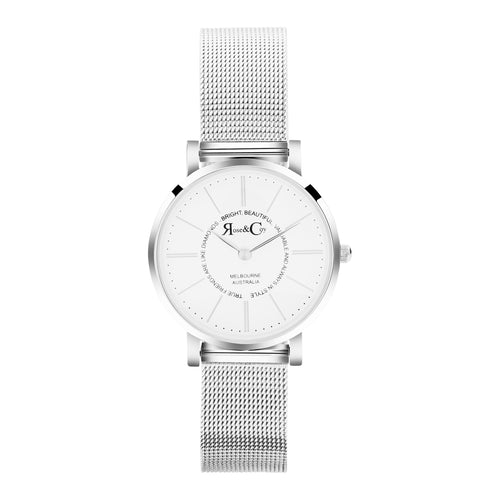 True friends 30mm Silver | Mesh Strap Watch
