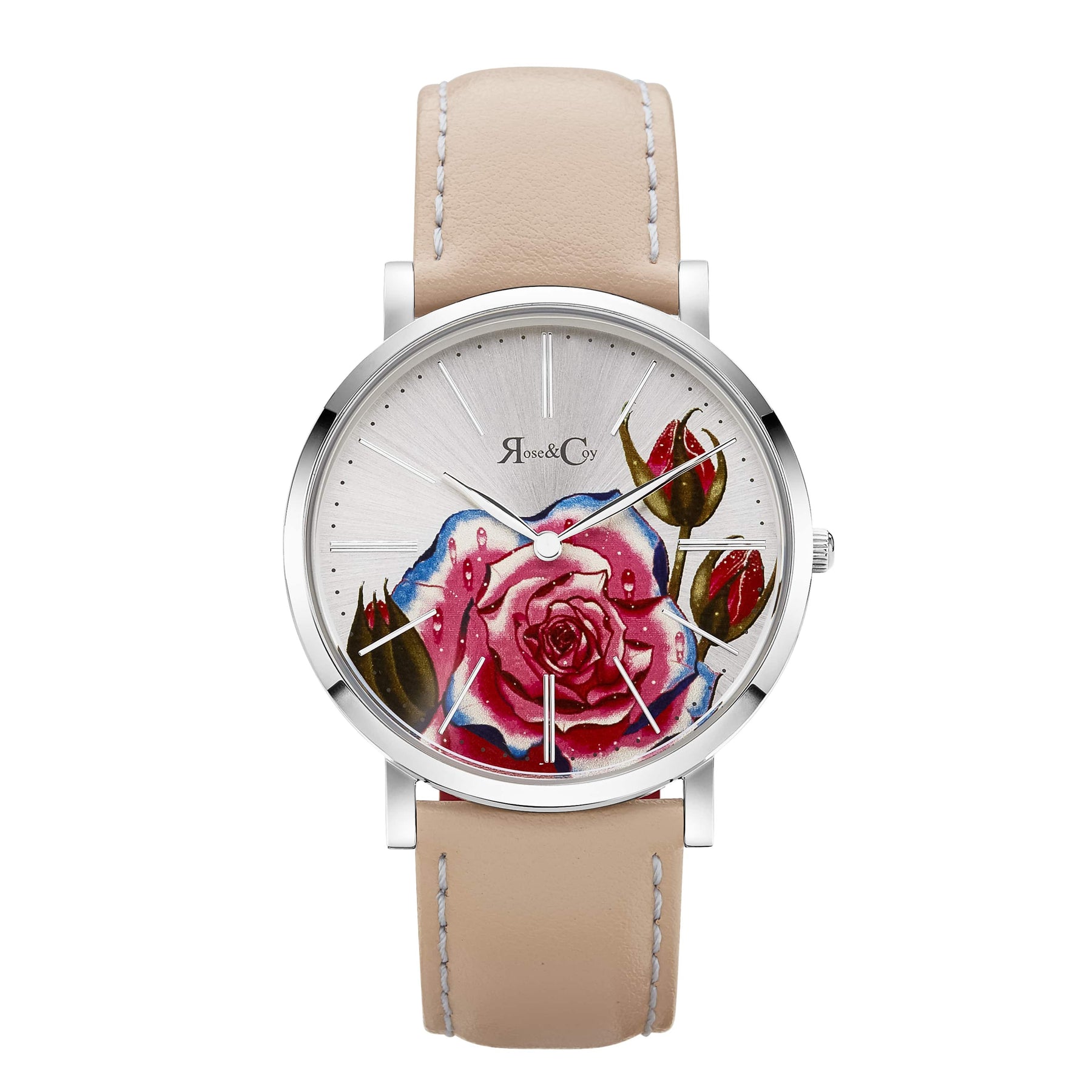 Art Series Pink Rose Ultra Slim 40mm Silver | Peach Watch