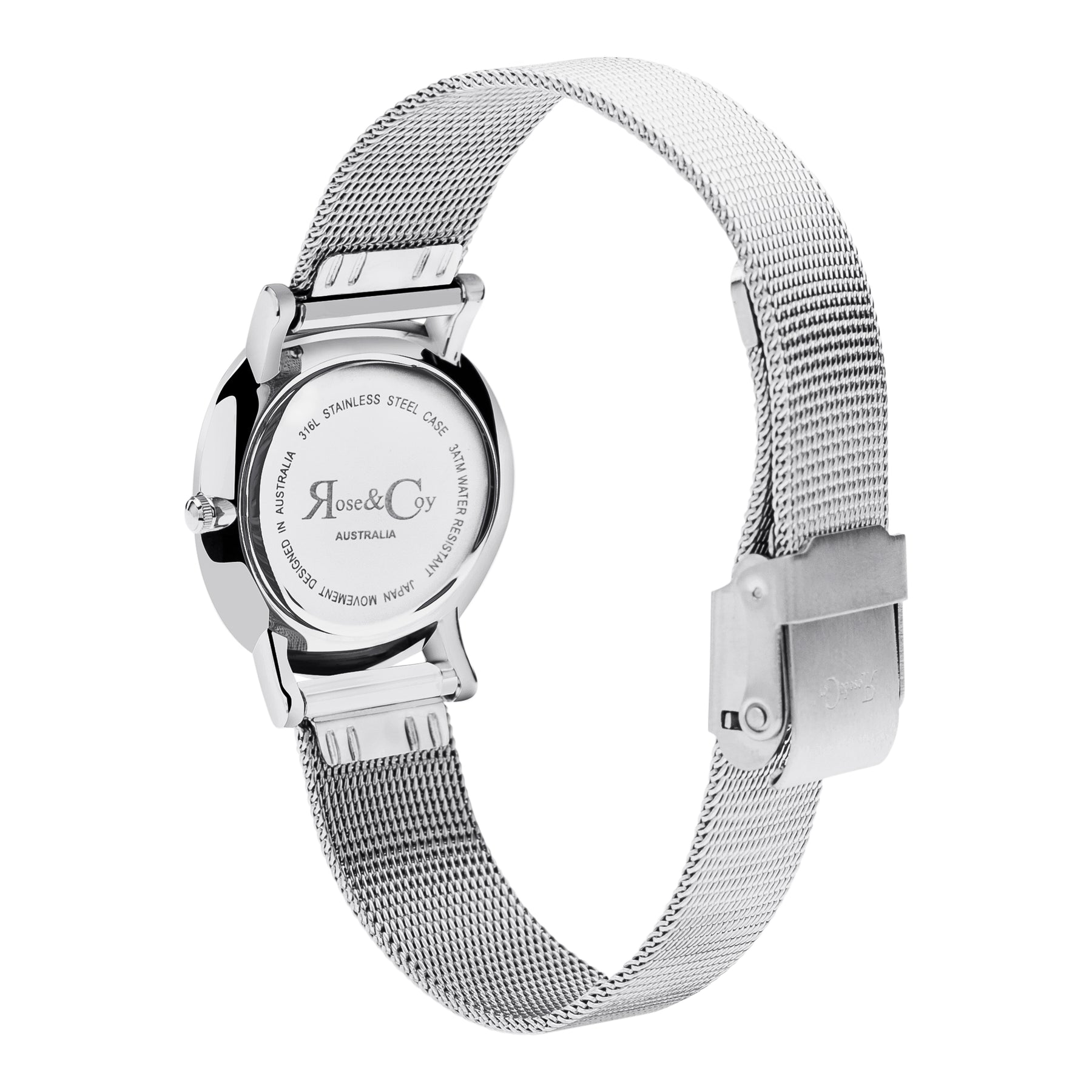 Petite Pinnacle Ultra Slim 30mm Silver | Mesh Strap Watch